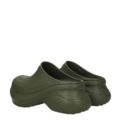 Balenciaga Khaki Crocs Edition Mules