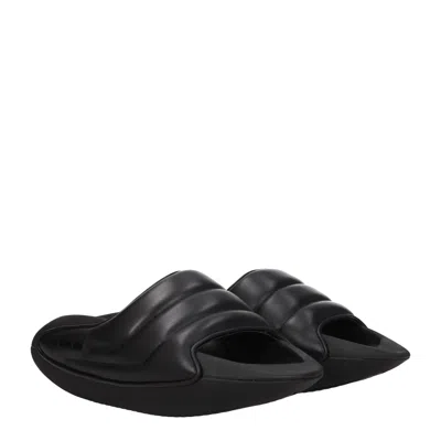 Balmain Slippers And Hooves Men Leather Black
