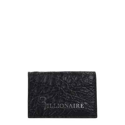 Billionaire Document Holder Man Caiman Crocodilus Blue/silver