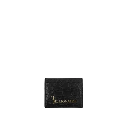 Billionaire Document Holder Man Caiman Crocodilus Black/gold