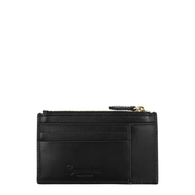 Billionaire Document Holder Man Caiman Crocodilus Black/gold