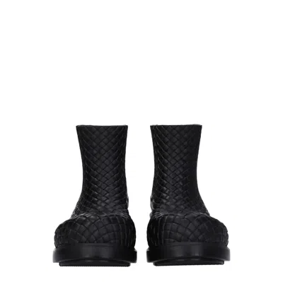 Bottega Veneta Biodegradable Woven Block Heel Ankle Boots
