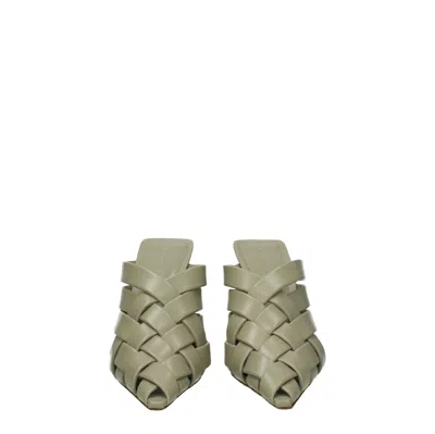 Bottega Veneta Mule Alfie Travertine