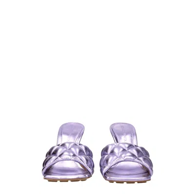 Bottega Veneta Matelassé Laminated Nappa Leather Mules