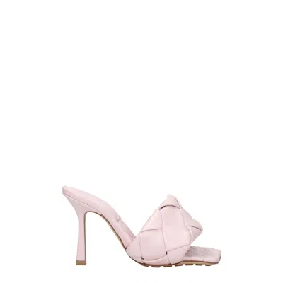Bottega Veneta Lido 90mm Leather Mules In Pink