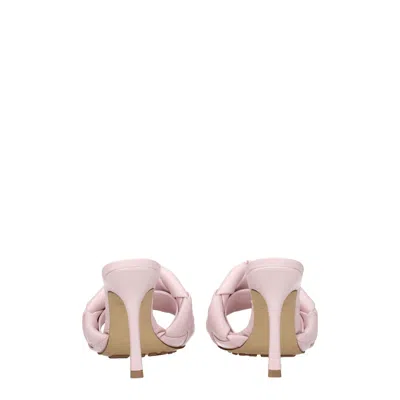 Bottega Veneta Lido 90mm Leather Mules In Pink