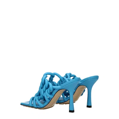 Bottega Veneta 100mm Twisted Interwoven Leather Sandals