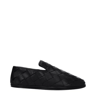 Bottega Veneta Sawyer Blue Slip-on Sneakers With Logo Detail And Intreccio Motif In Leather Man