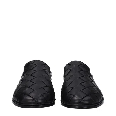 Bottega Veneta Sawyer Blue Slip-on Sneakers With Logo Detail And Intreccio Motif In Leather Man