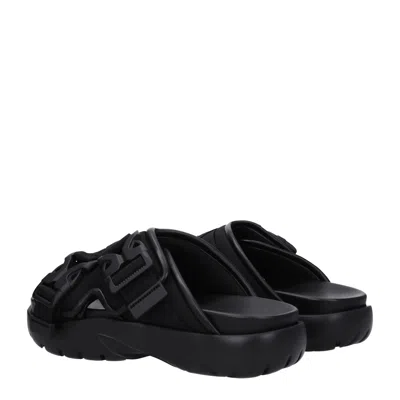 Bottega Veneta Luxurious Leather And Raffia Slides For Effortless Sophistication