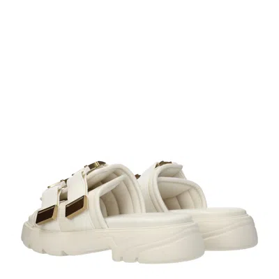 Bottega Veneta Slippers And Clogs Fabric Beige Rope