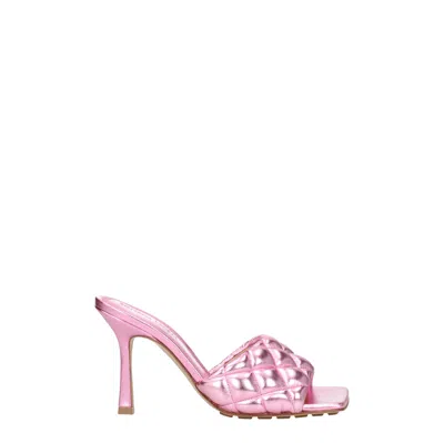 Bottega Veneta Stylish Nappa Leather Padded Sandals With 9.5 Cm Heel