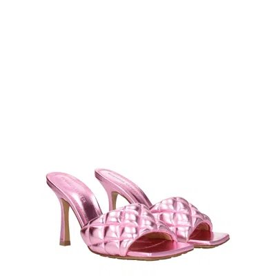 Bottega Veneta Stylish Nappa Leather Padded Sandals With 9.5 Cm Heel