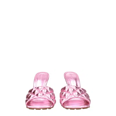 Bottega Veneta Stylish Nappa Leather Padded Sandals With 9.5 Cm Heel