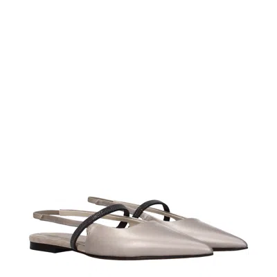 Brunello Cucinelli Slingback Flats