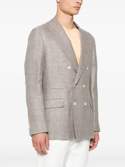 Brunello Cucinelli Men's Linen Blend Jacket
