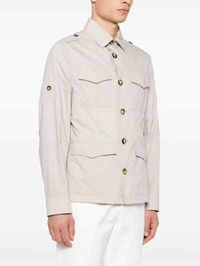 Brunello Cucinelli Shirt Style Jacket Buttoned Epaulettes