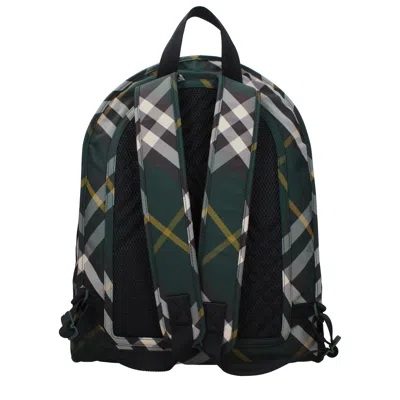 Burberry Check Pattern Shield Backpack With Front Zip