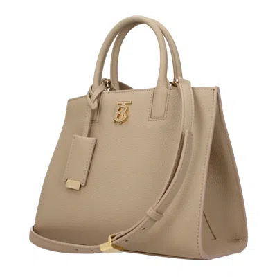 Burberry Hand Bags Frances Women Leather Beige/oats