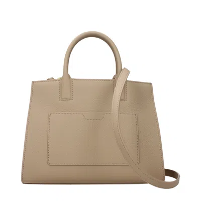 Burberry Hand Bags Frances Women Leather Beige/oats