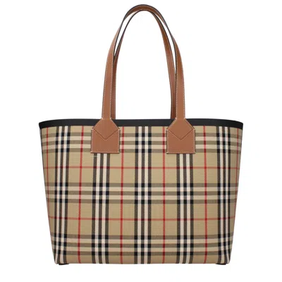 Burberry Medium London Check-pattern Tote Bag