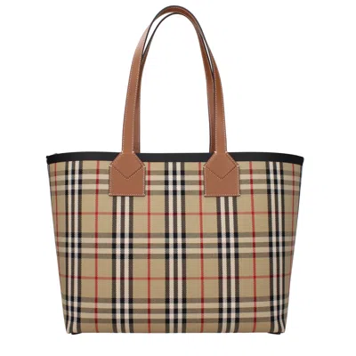 Burberry Medium London Check-pattern Tote Bag