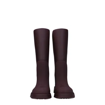 Burberry Rubber Marsh Boots With Rounded Toe And Knee Length