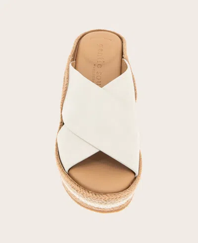 Gentle Souls Women's Porto Wedge In Stone Nubuck In Stone Nubuck