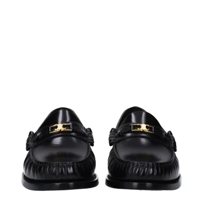 Celine Triomphe Leather Loafers Men