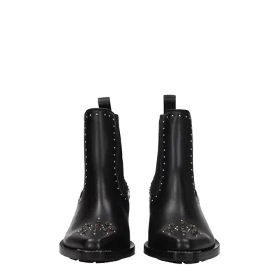 Chloé 60 Studded Leather Ankle Boots