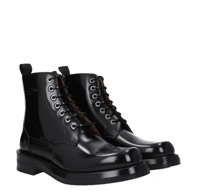 Dior Christian  Men's Leather Boots Black