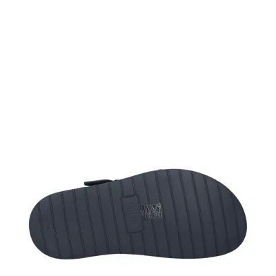 Dior Christian  Slippers And Hooves Aqua Man Fabric Gray/blue Aviation