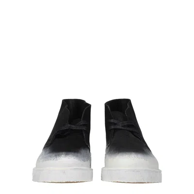 Clarks Boots Men Suede Black/chalk