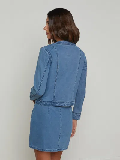 L'agence Yari Collarless Jacket In La Jolla