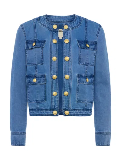 L'agence Yari Collarless Jacket In La Jolla