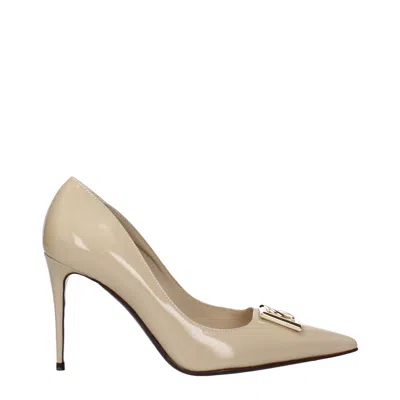 Dolce & Gabbana 95mm Logo-plaque Leather Pumps