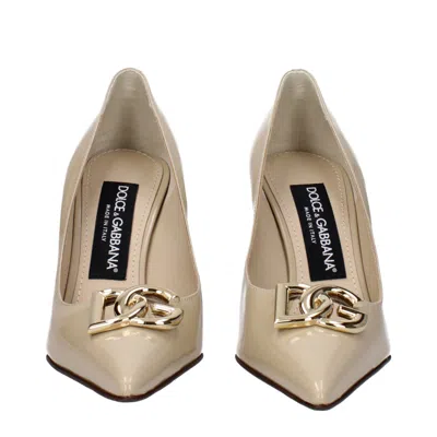Dolce & Gabbana 95mm Logo-plaque Leather Pumps