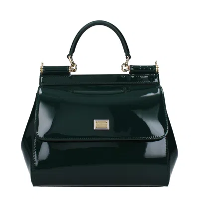 Dolce & Gabbana Dolce&gabbana Handbags Sicily Medium Women Paint Green/pine Green
