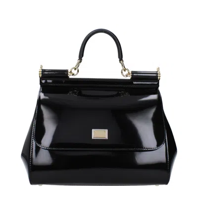 Dolce & Gabbana Dolce&gabbana Handbags Sicily Women Paint Black