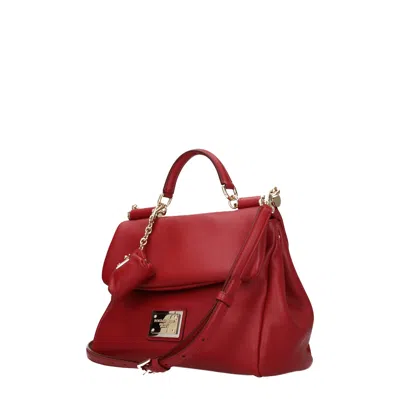 Dolce & Gabbana Dolce&gabbana Handbags Sicily Women Skin Red/dark Red