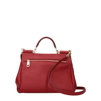 Dolce & Gabbana Dolce&gabbana Handbags Sicily Women Skin Red/dark Red