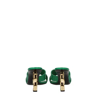 Dolce & Gabbana Crocodile-print Calfskin Mules With Dg Pop Heel