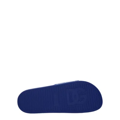 Dolce & Gabbana Rubber Beachwear Sliders With Dg Logo