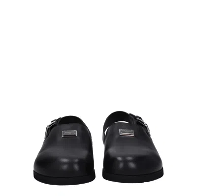 DOLCE & GABBANA DOLCE&GABBANA SLIPPERS AND HOOVES MEN SKIN BLACK 