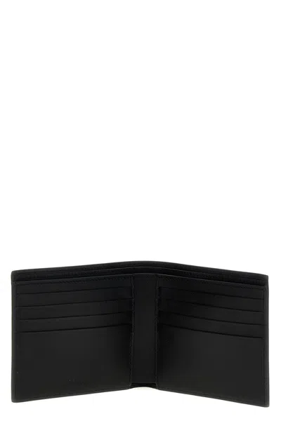 Balenciaga Cash Black Wallet In Grained Leather In Black