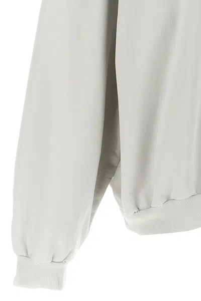 Balenciaga 3b Liquefied Sweatshirt White In White
