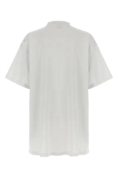 Balenciaga Grey 3b Liquefied Oversized T-shirt In White