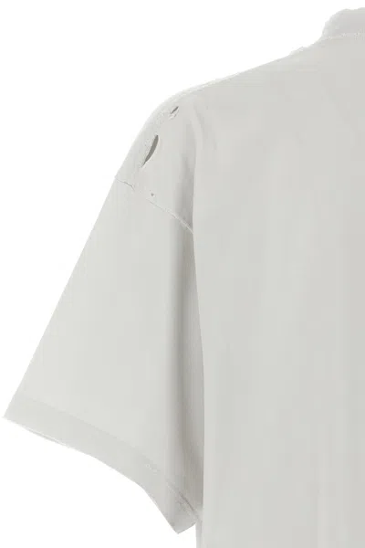 Balenciaga Grey 3b Liquefied Oversized T-shirt In White