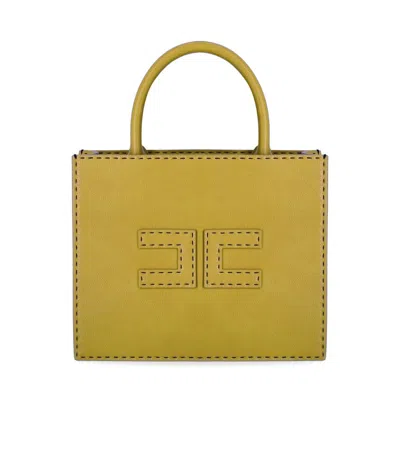 Elisabetta Franchi Women's Small Tote With Contrast Stitching