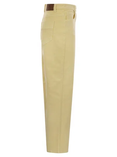 Elisabetta Franchi Straight Cut Cotton Jeans With Belt Loops